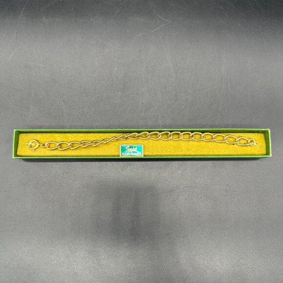 Vintage Chain Bracelet Speidel 10K Gold Filled Original Box 1970s Jewelry 7 Inch - Picture 2 of 8